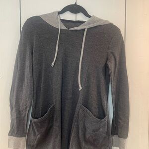 Gray Women's Hooded Sweatshirt